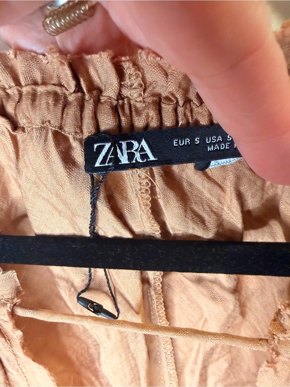 Zara Rust Brown Caftan style dress - Picture 5 of 9